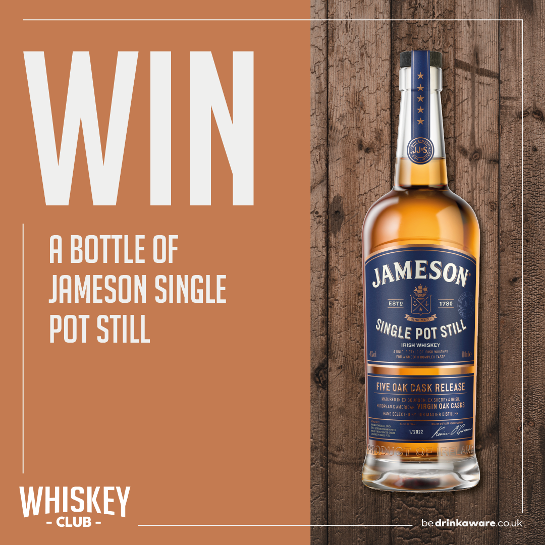 WIN a bottle of Jameson Single Pot Still 
